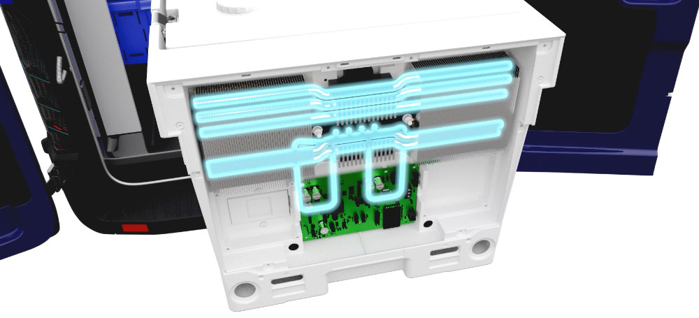 Phononic refrigerant system uses only CO2 and water